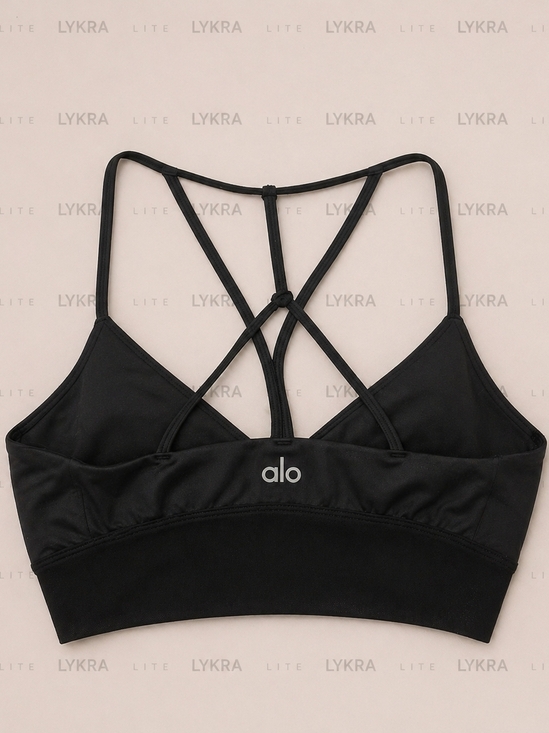 ALO Yoga Other - Alo Black Strappy Sports Bra XS Activewear Yoga Workout Top